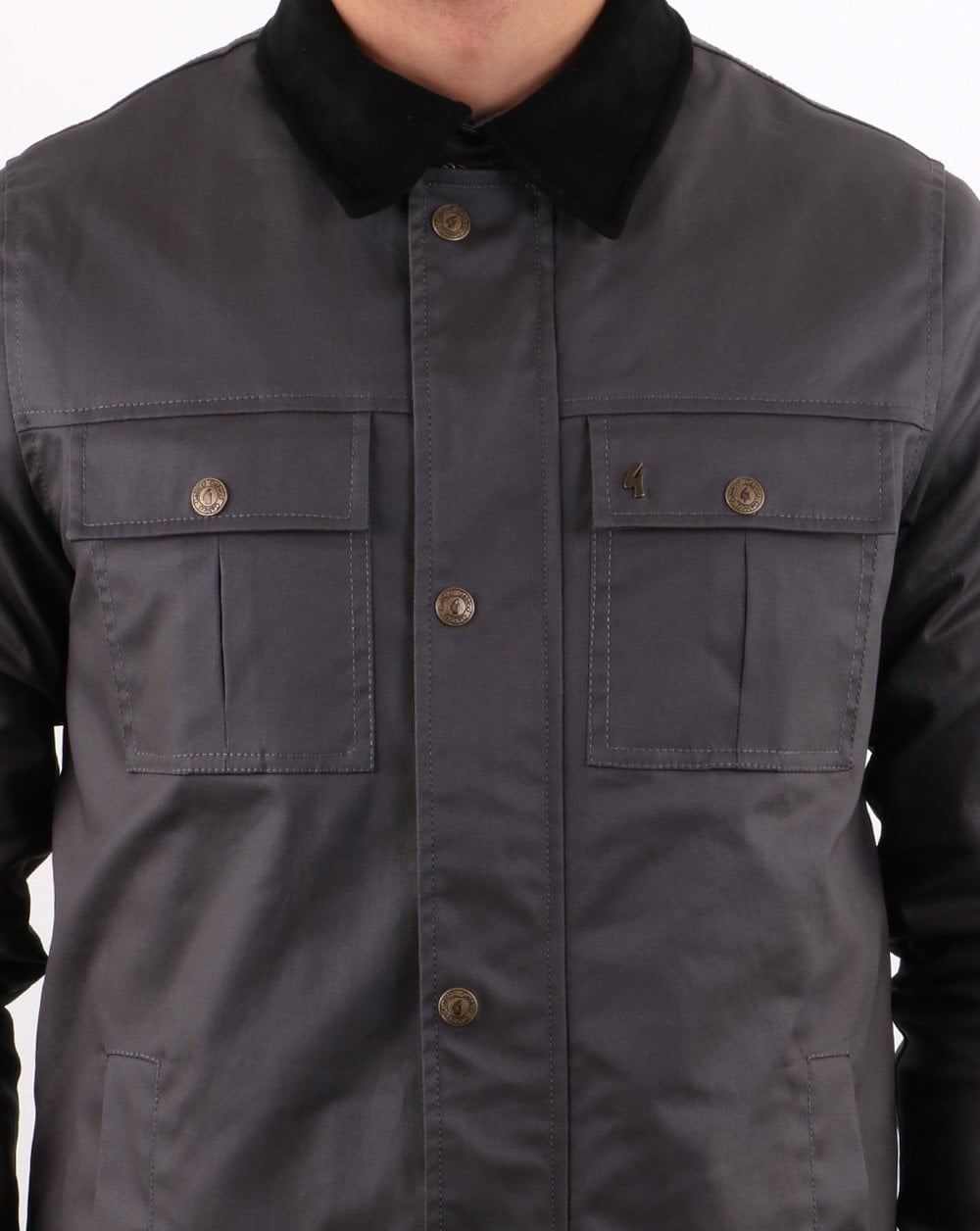 Gabicci Vintage Hunter Jacket Charcoal