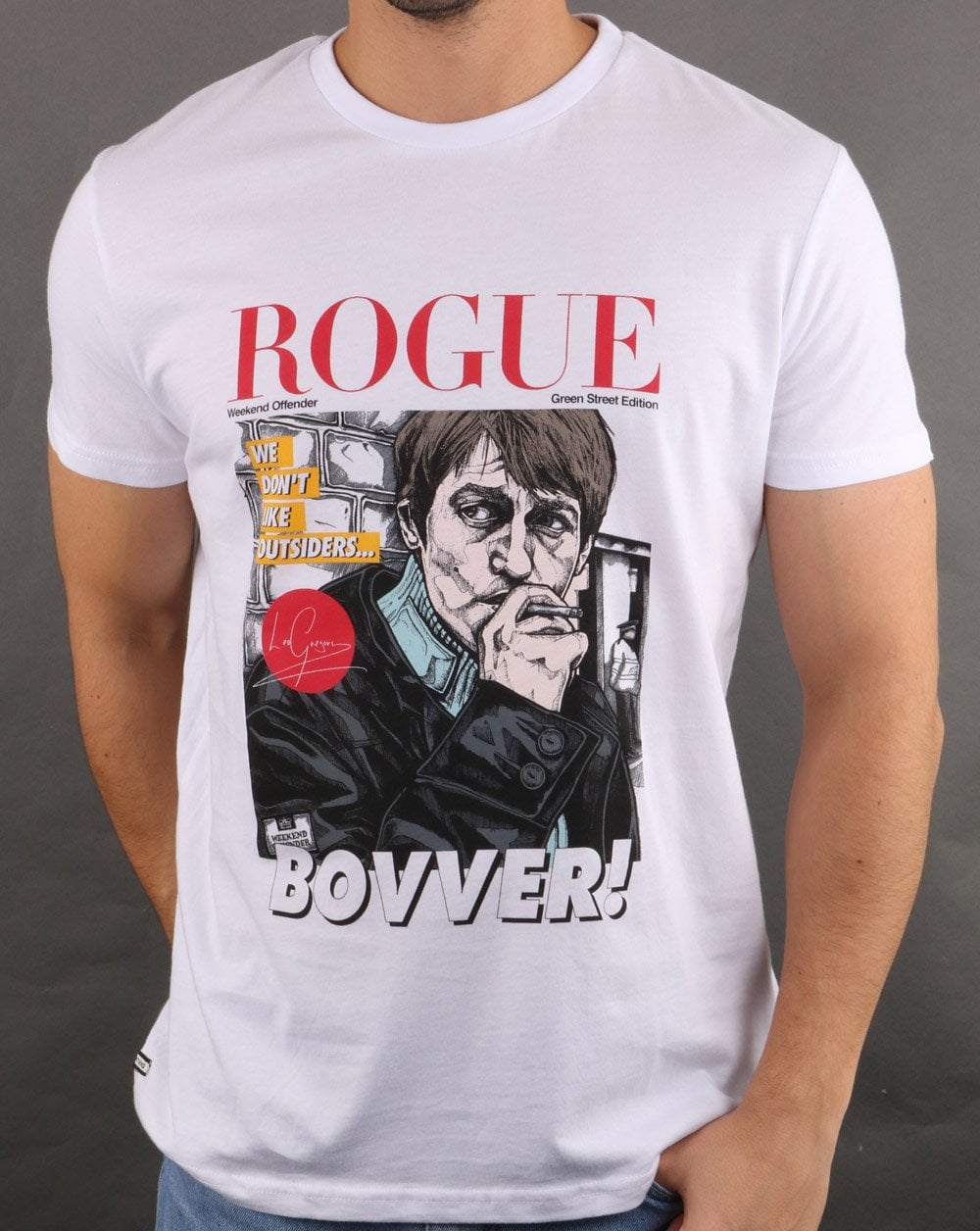 Weekend Offender Rogue Bovver T-shirt White
