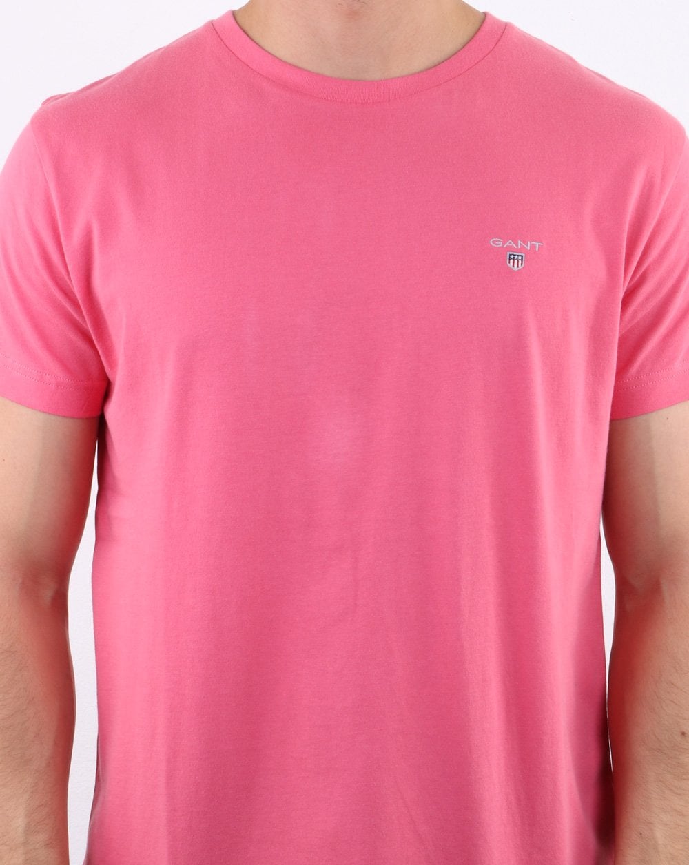 Gant Solid Crew Neck T Shirt Rapture Rose