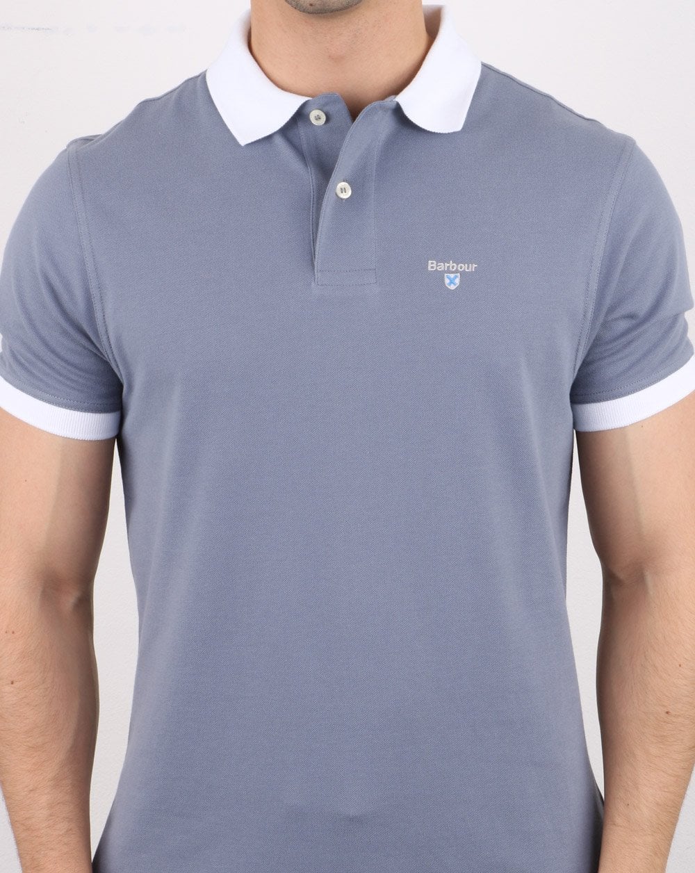 Barbour Lynton Polo Washed Blue