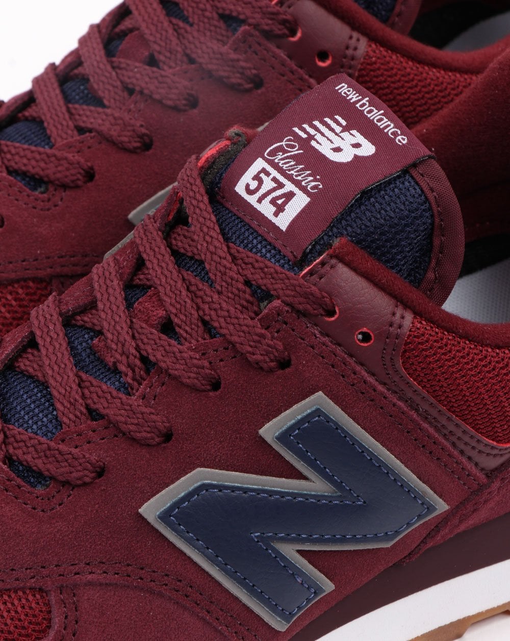New Balance 574 Trainers Burgundy