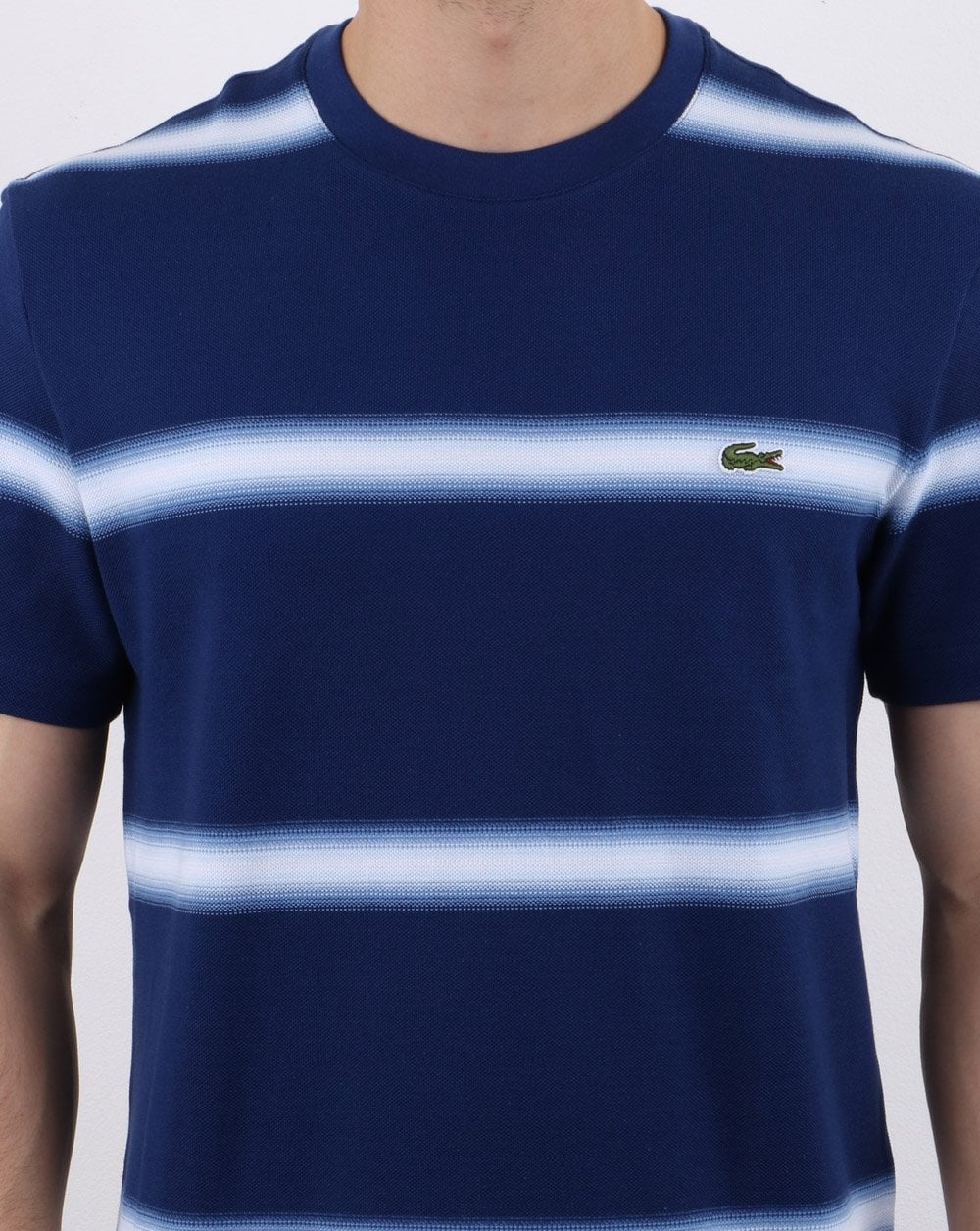 Lacoste Striped T-shirt Blue/White