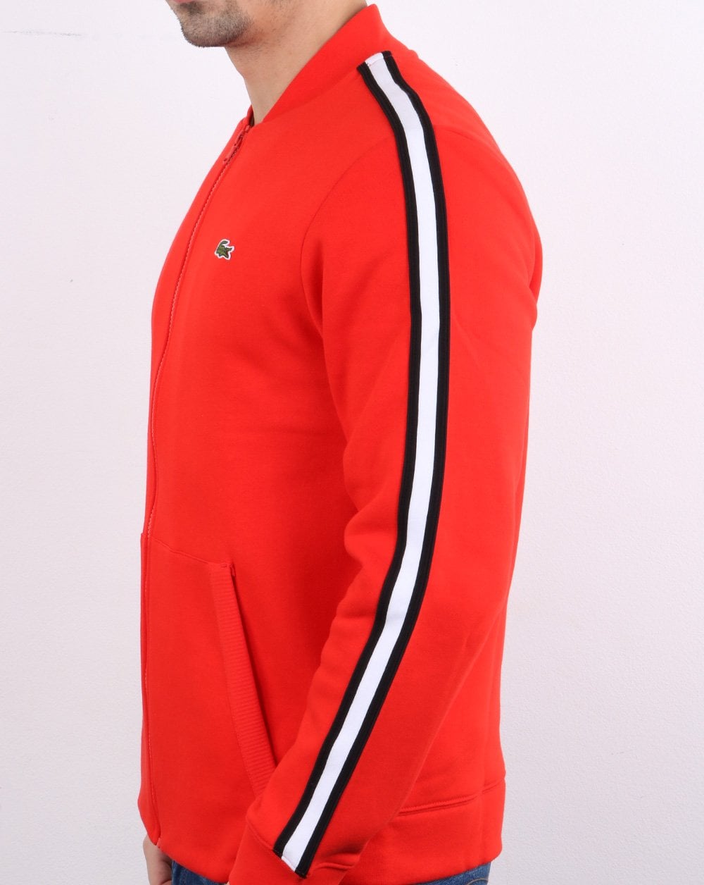 Lacoste Track Top Red/Black