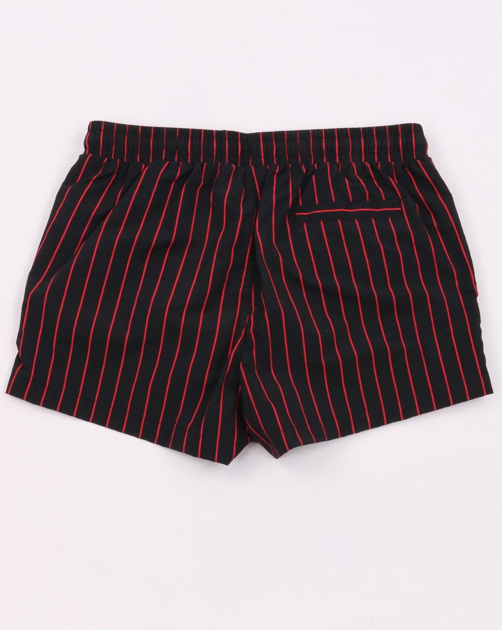 Fila Vintage Pinstripe Swim Shorts Black/Red