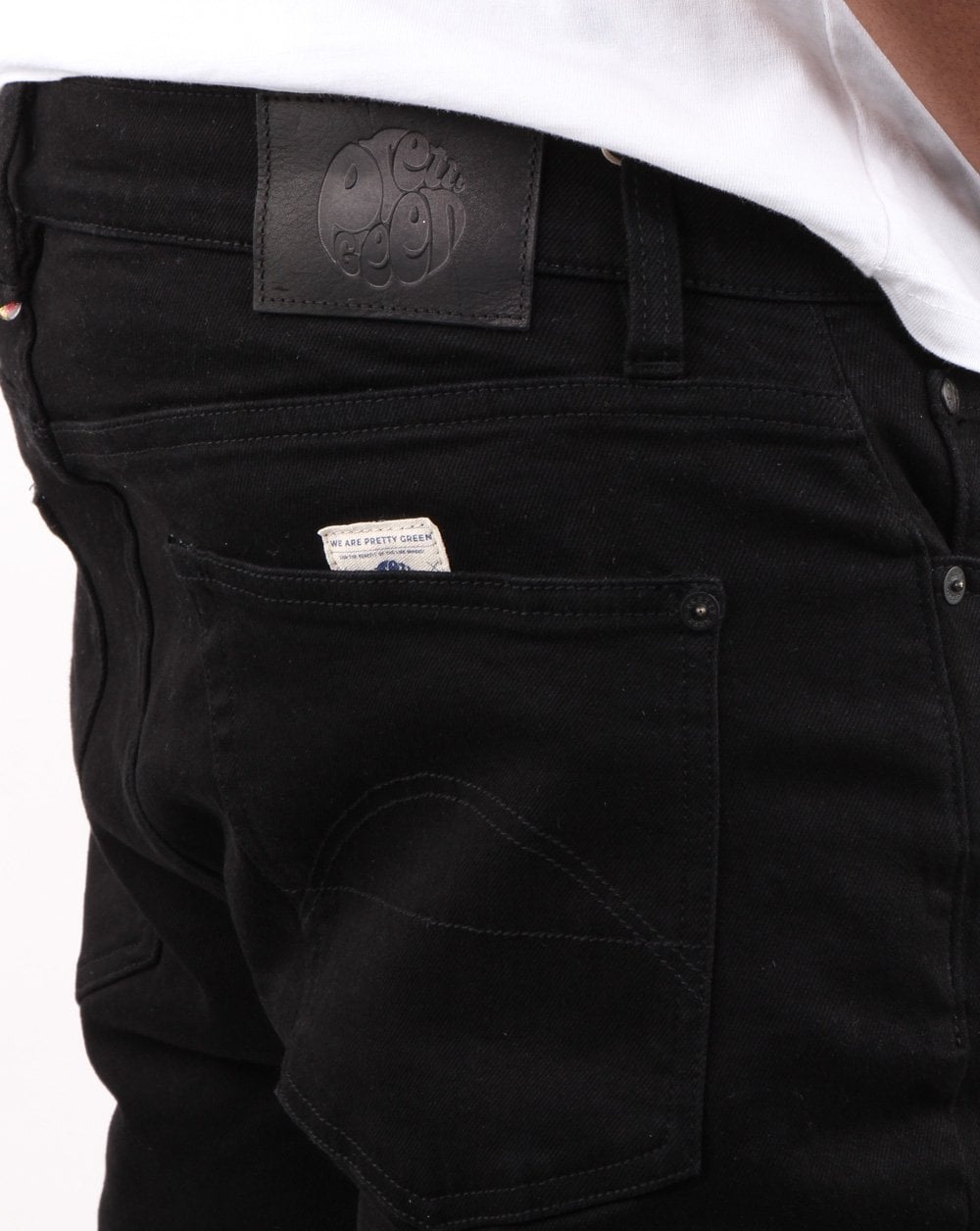Pretty Green Mens Erwood Slim Fit Black