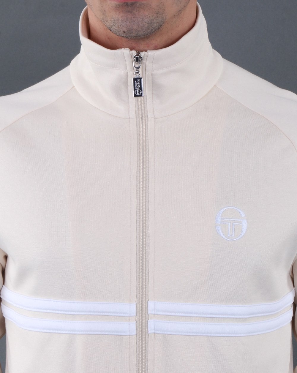 Sergio Tacchini Dallas Track Top Ecru/white