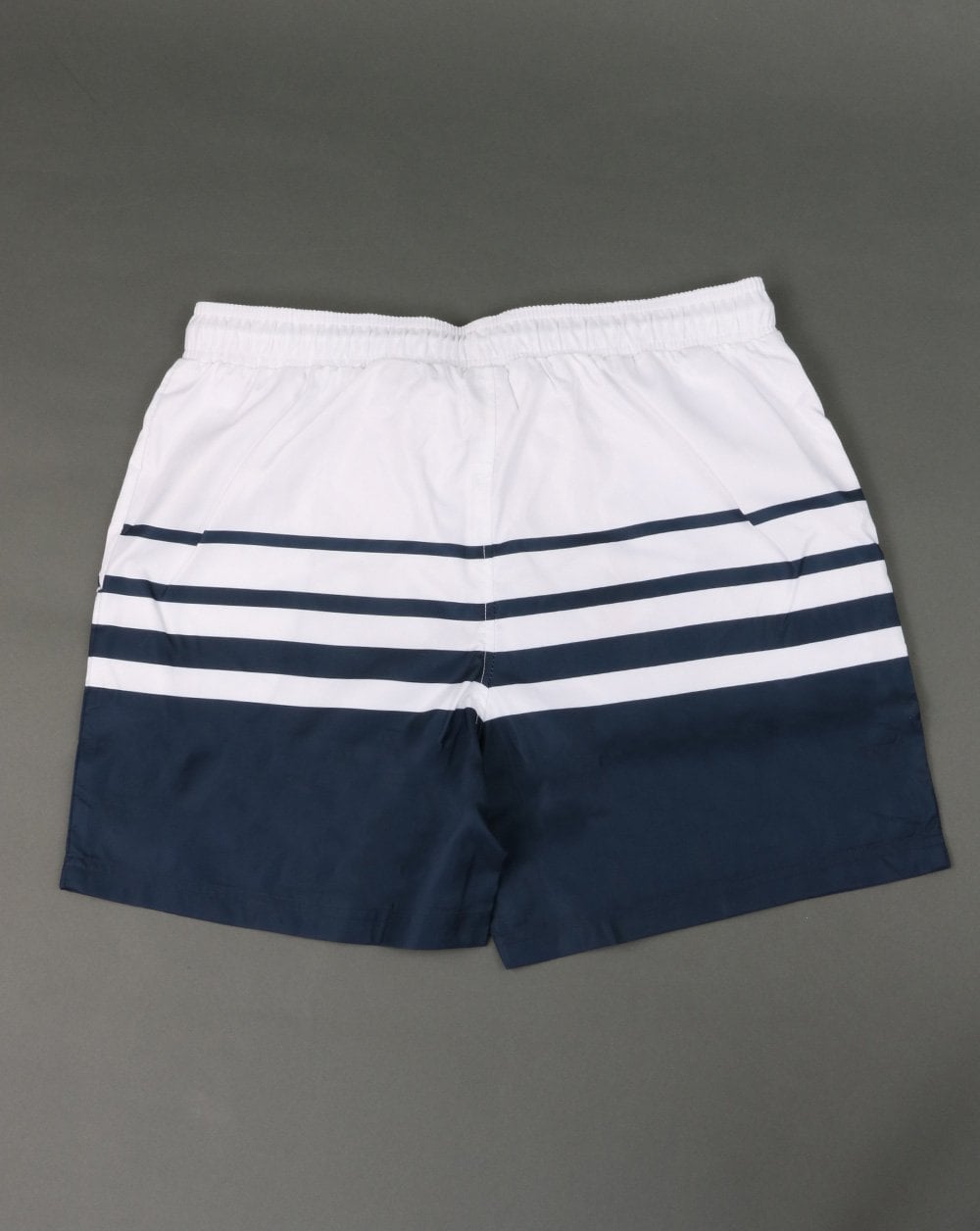 Ellesse Striped Swim Shorts White/Navy