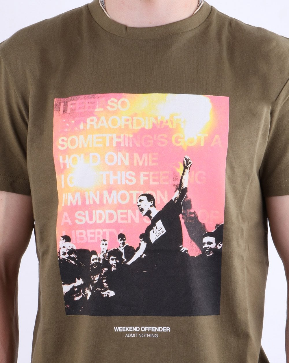 Weekend Offender True Faith T Shirt Military Green
