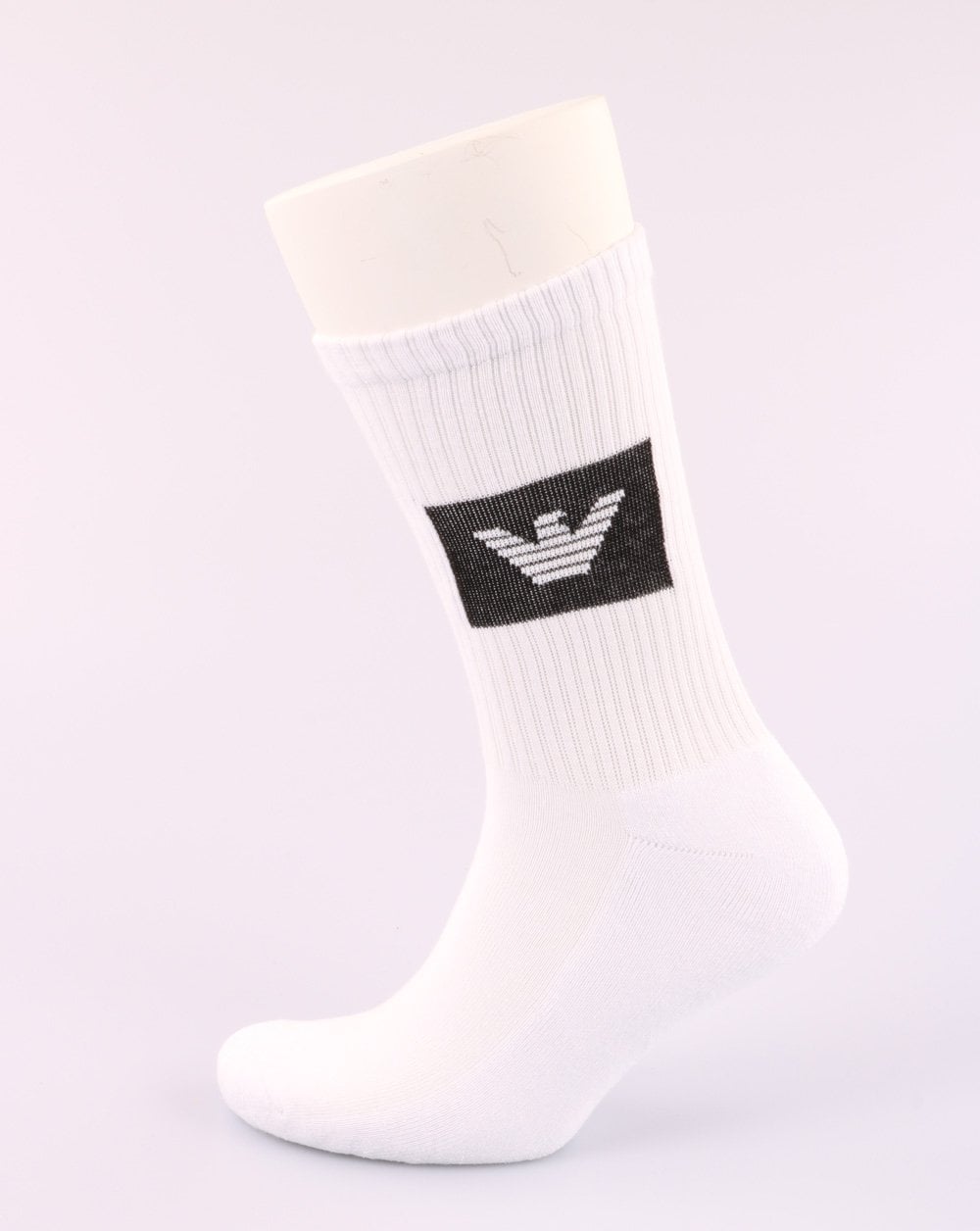 Emporio Armani 2 Pack Socks White/black