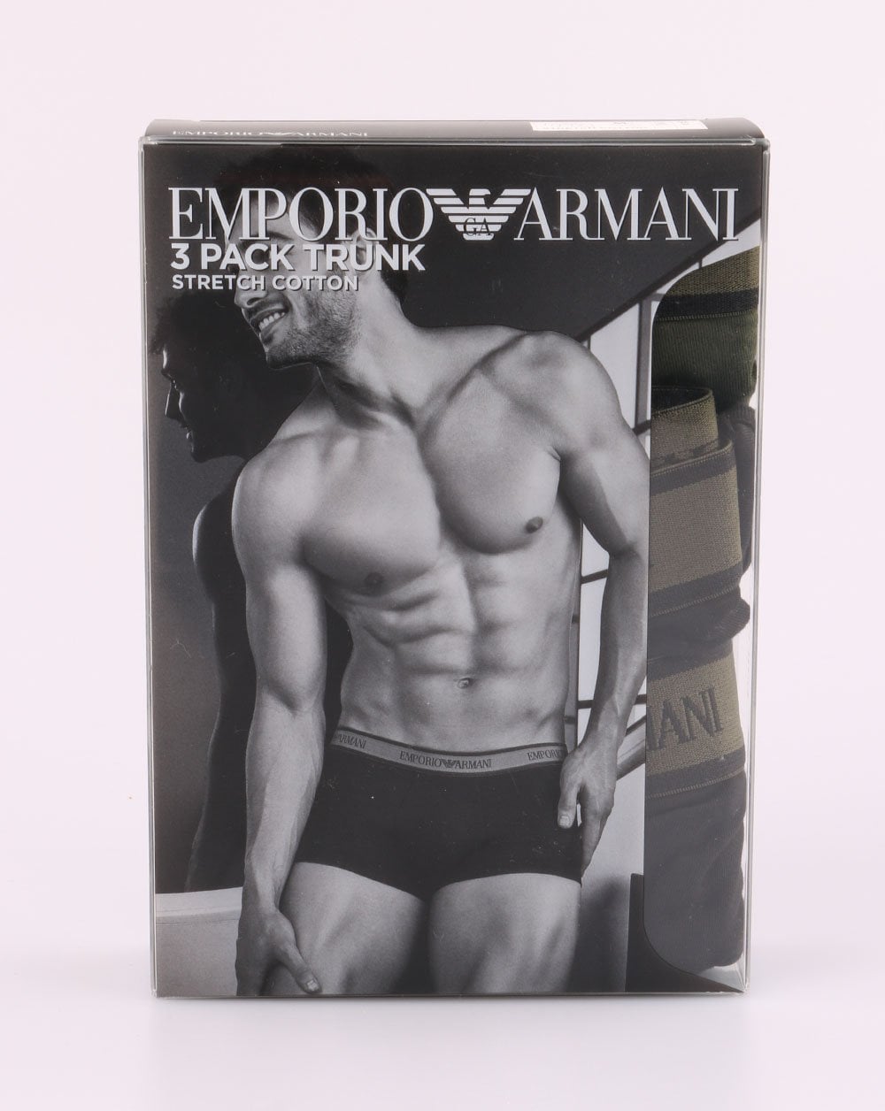Emporio Armani EA7 3 Pack Boxer Shorts Black/Military