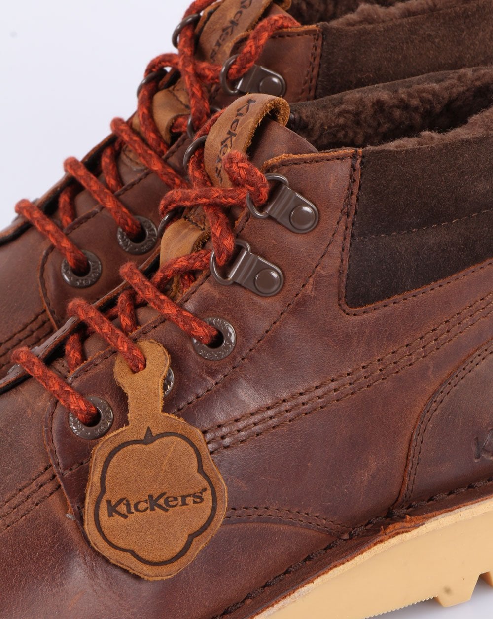 Kickers Kick Hi Winter Leather Boot Brown