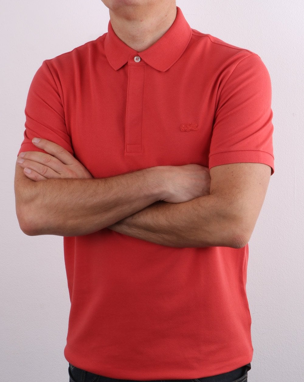 Lacoste Tonal Polo Shirt Coral