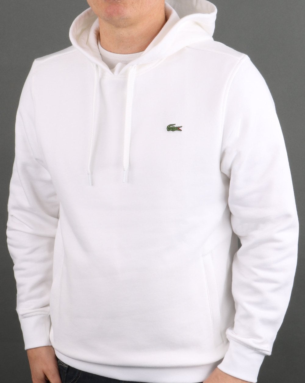 Lacoste Hooded Sweatshirt White