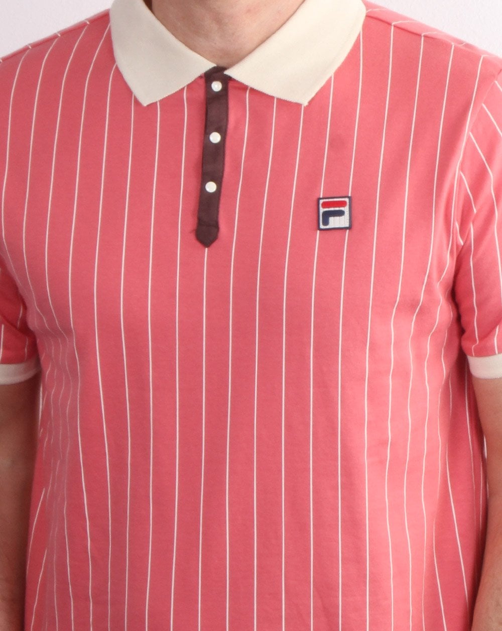 Fila Vintage Bb1 Polo Shirt Coral/Cream