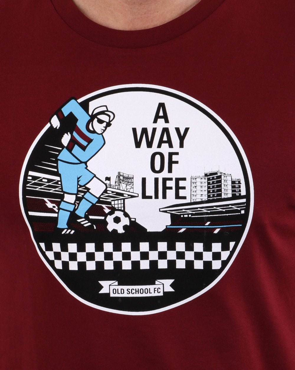A Way Of Life T-Shirt Burgunderrot