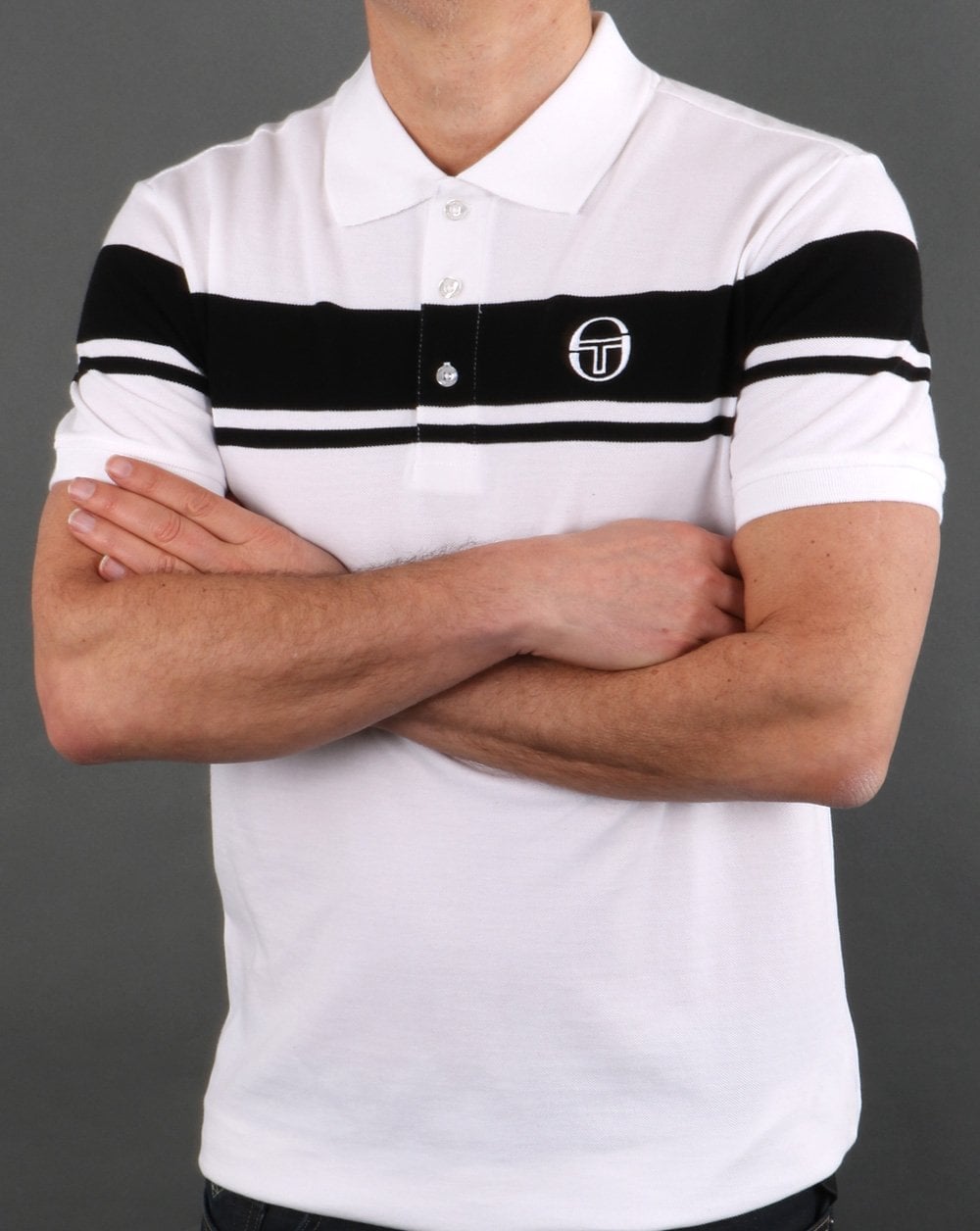 Sergio Tacchini Young Line Polo Shirt White/Black