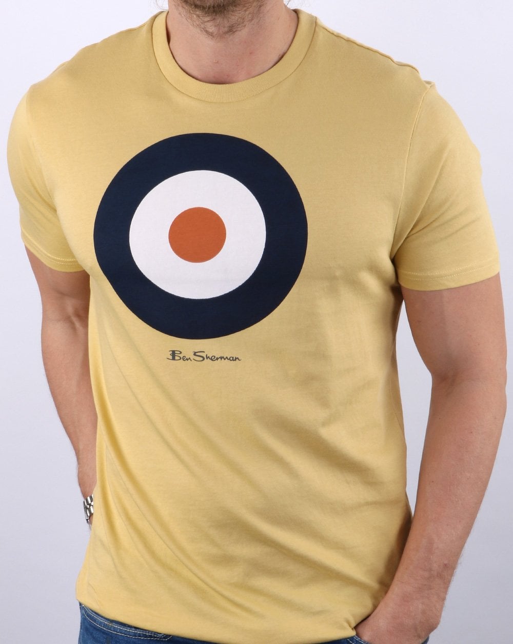 Ben Sherman Target T-shirt Pale Yellow