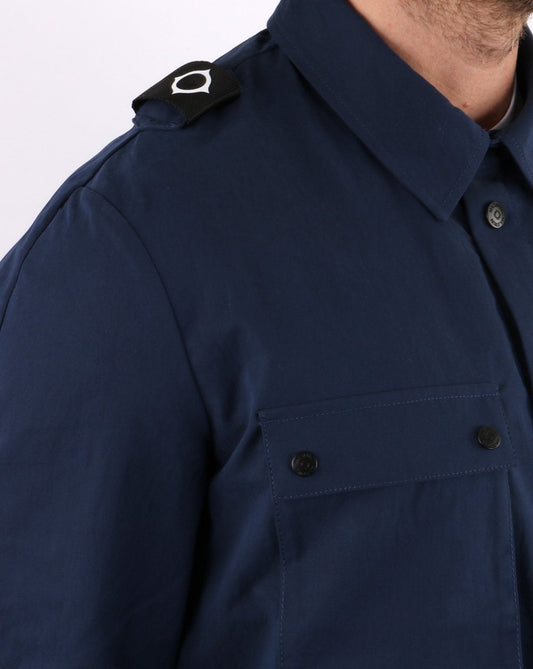 Ma.Strum Ma.strum Overshirt Tintenblau