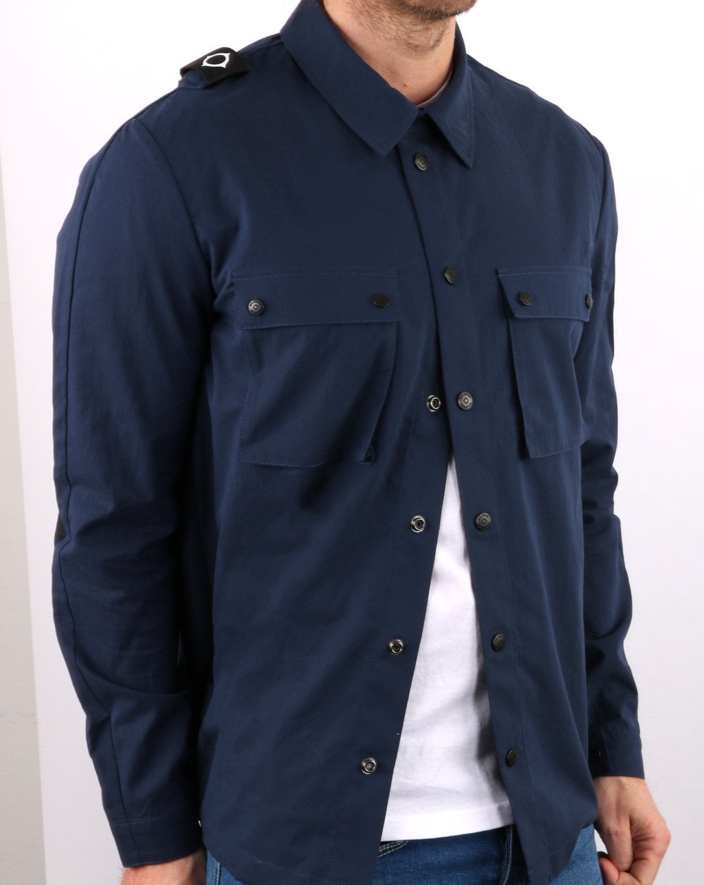 Ma.strum Overshirt Ink Navy