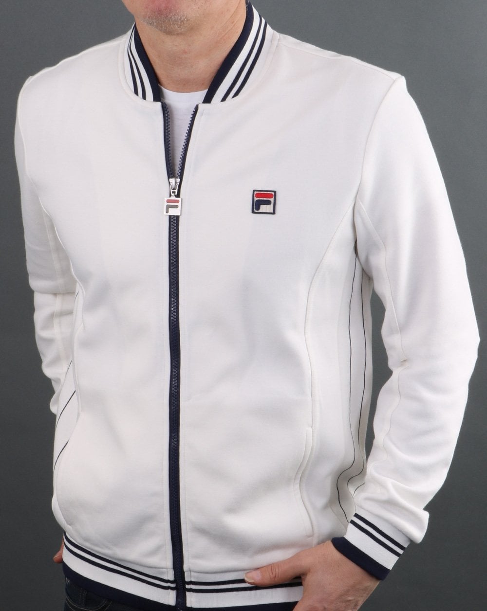 Fila Vintage Mk1 Settanta Track Top White/Navy