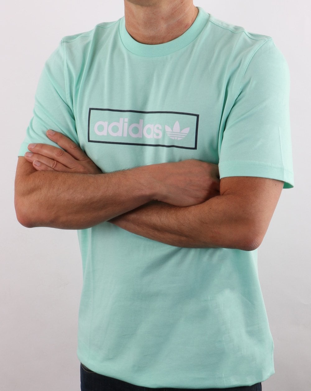 Adidas Originals Linear Logo T Shirt Clear Mint