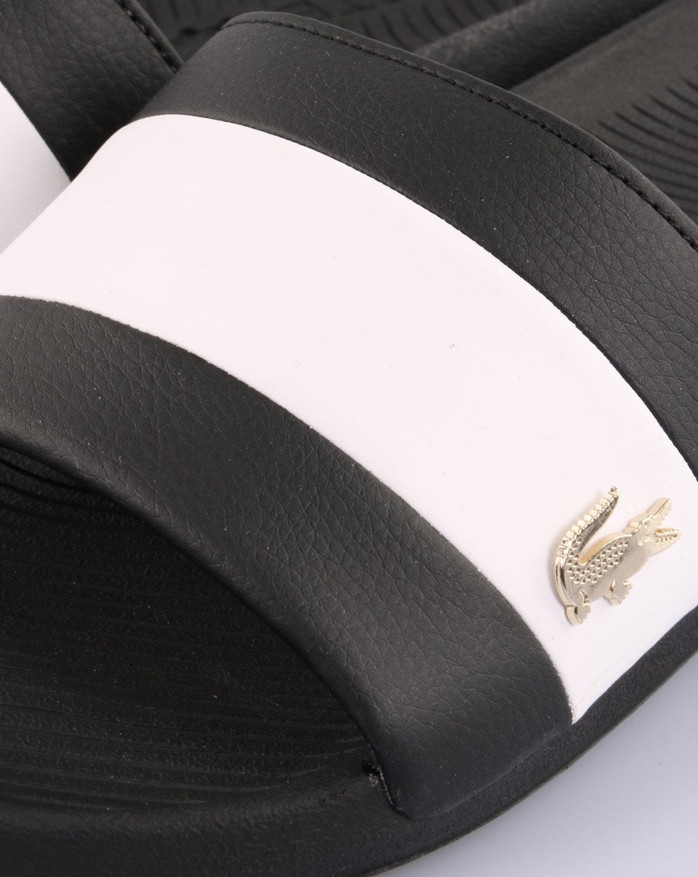 Lacoste Footwear Croco Slide Black/White