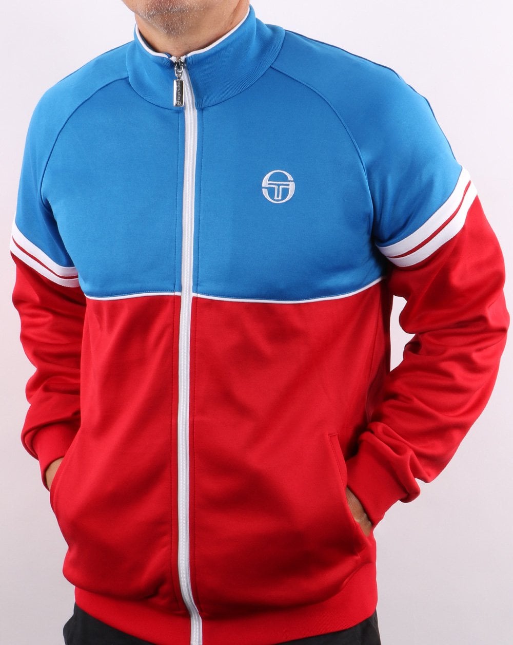 Sergio Tacchini Orion Track Top French Blue/Red