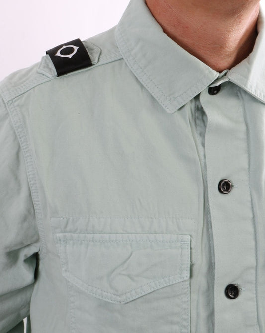 Ma.Strum Ma.strum Two Pocket Gd Overshirt Nebelgrün