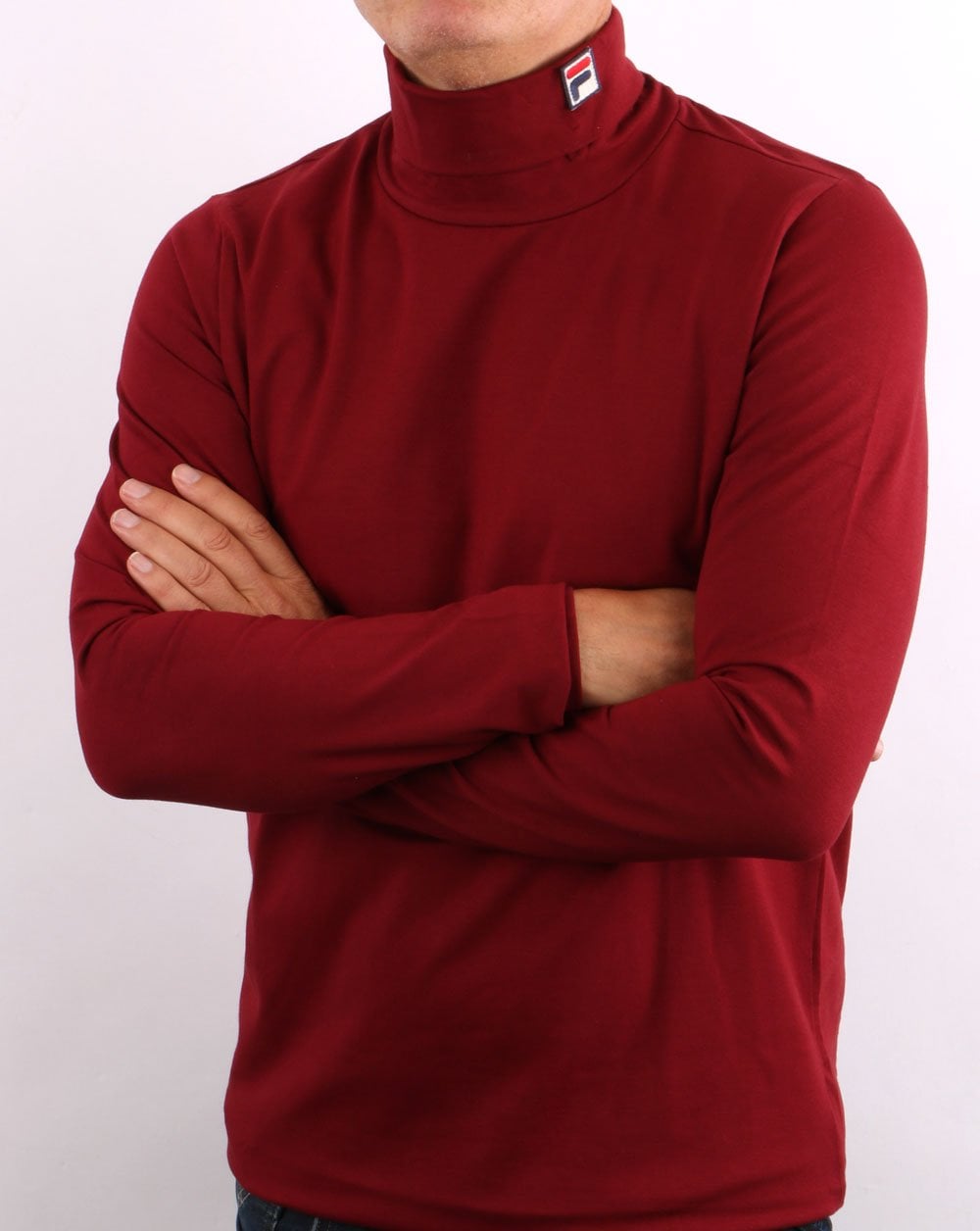 Fila Vintage Roll Neck Deep Red
