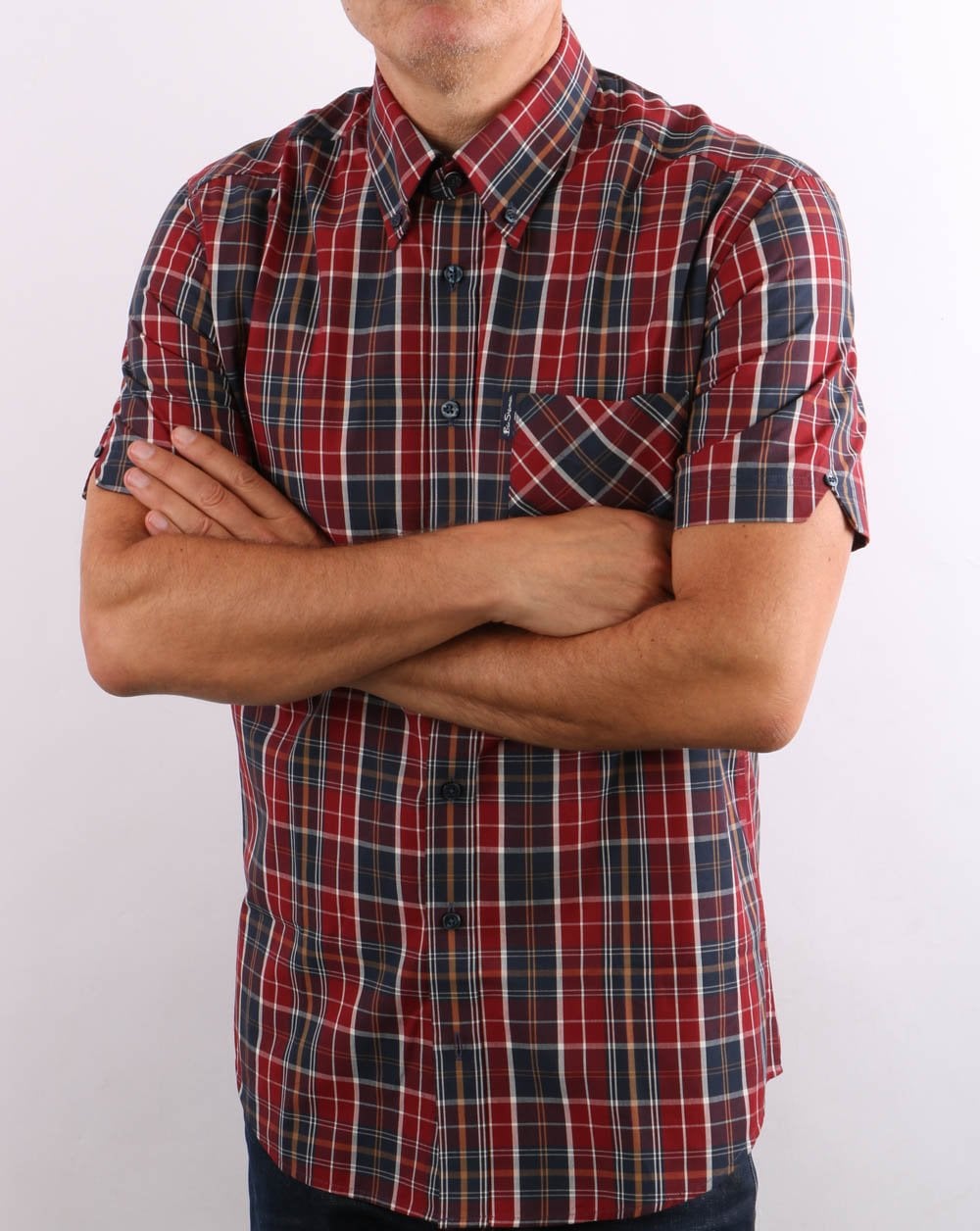 Ben Sherman Tartan Check Shirt Red