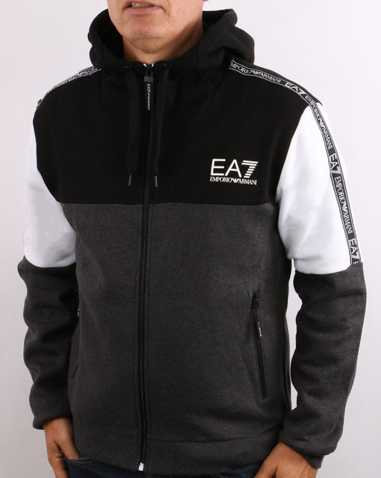 Emporio Armani EA7 EA7 Trainingsanzug Schwarz/Weiß/Grau