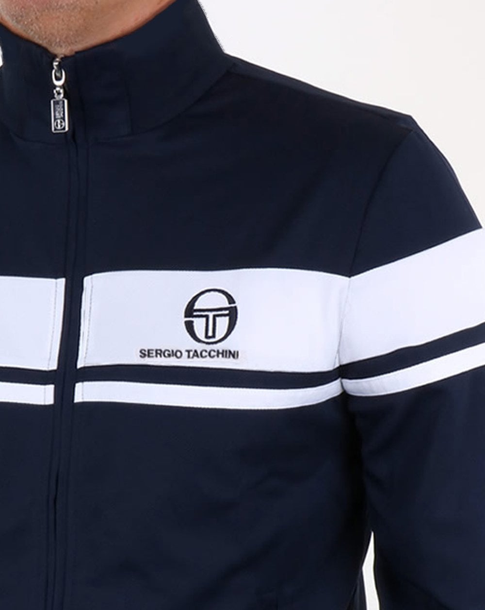 Sergio Tacchini Masters Trainingsjacke Marineblau/Weiß