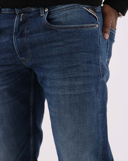 REPLAY Replay Grover Jeans Mittelblau