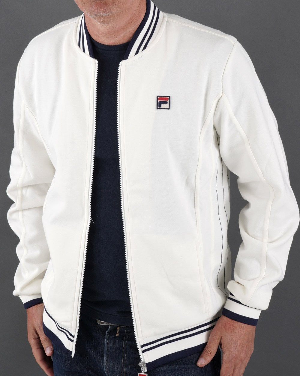Fila Vintage Settanta 2 Track Top Off White/Navy
