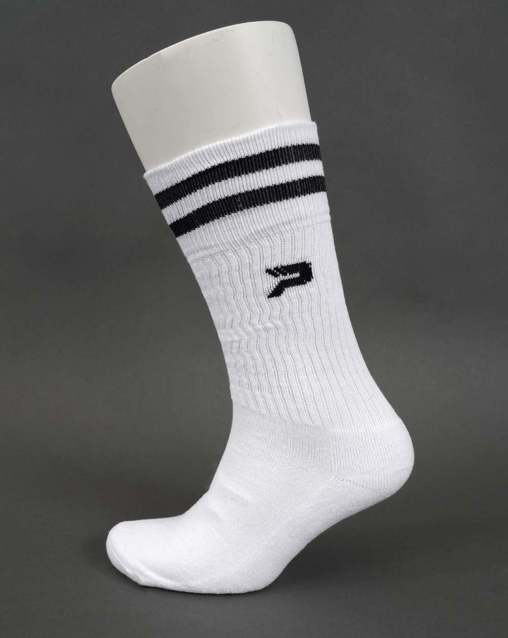 Patrick Twin Stripe Long Socks 3pk White