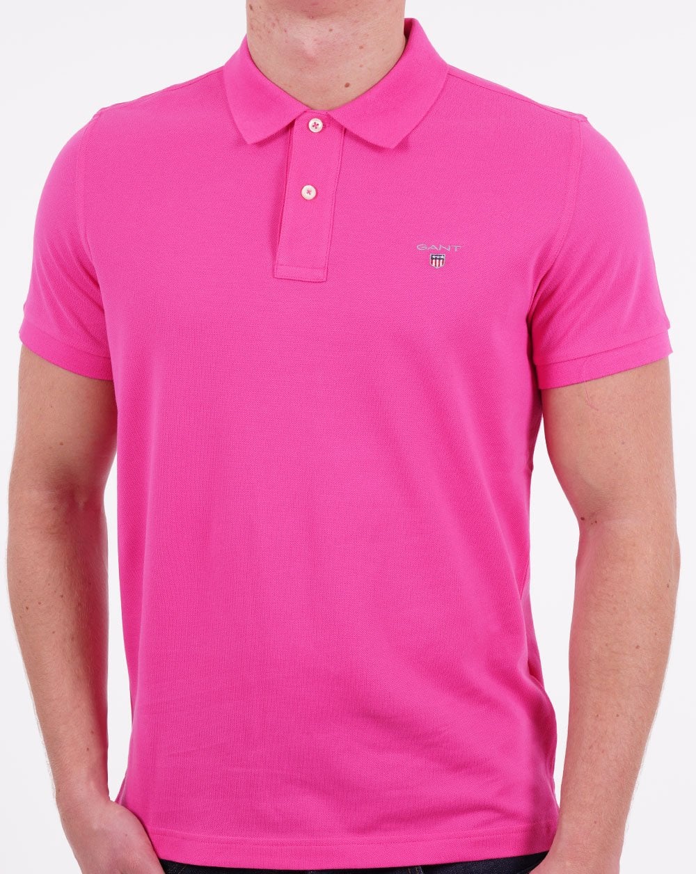 Gant Pique Rugger Polo Hyper Pink