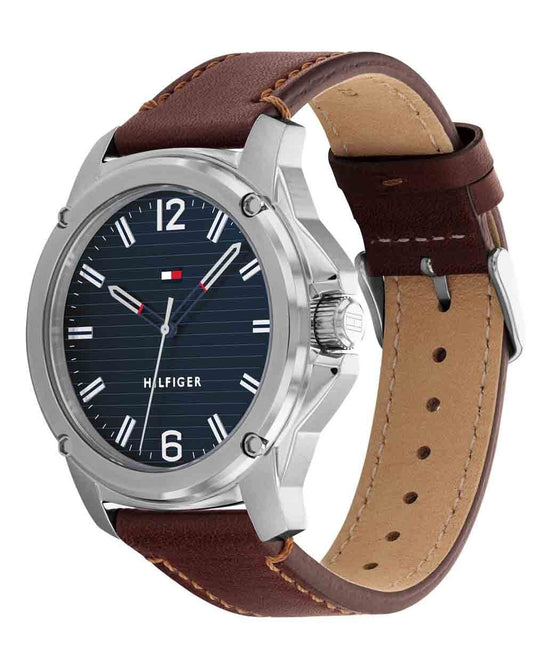 TOMMY WATCHES Tommy Hilfiger Jason Armbanduhr Braun/Marineblau