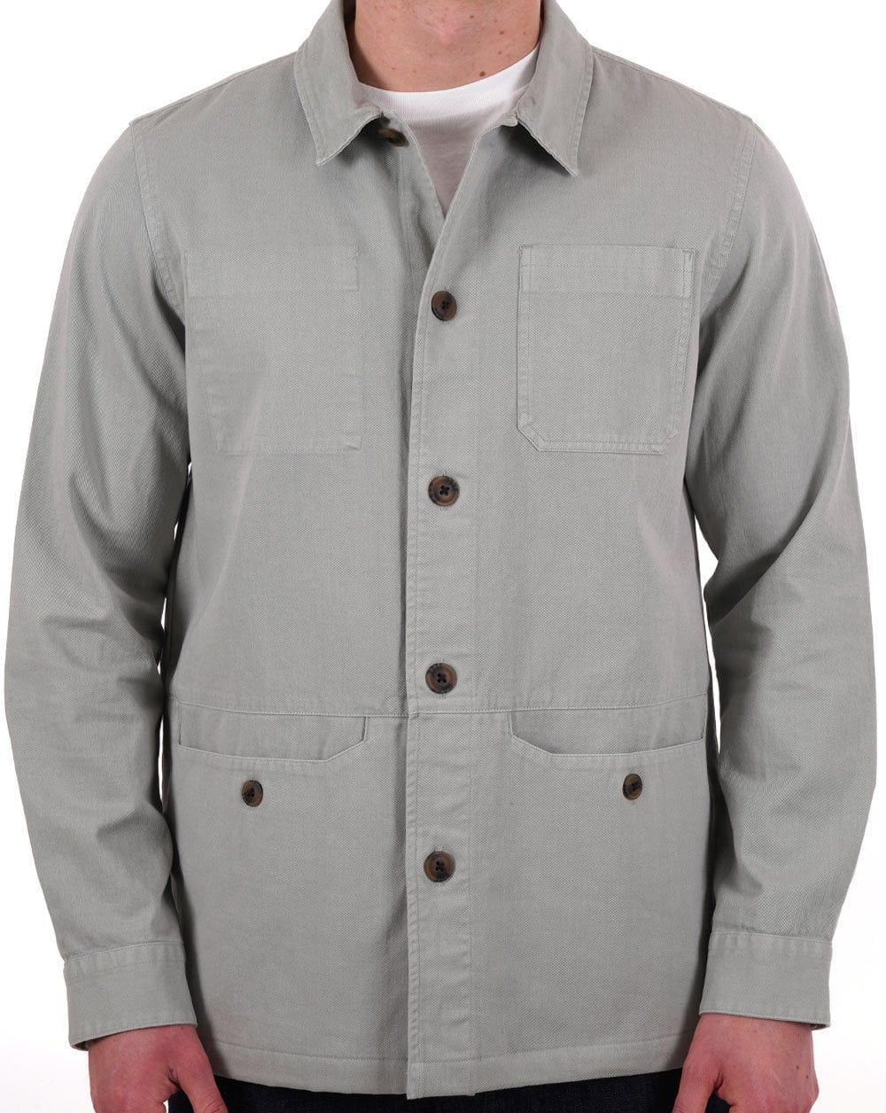 Barbour Dene Overshirt Blue Chalk
