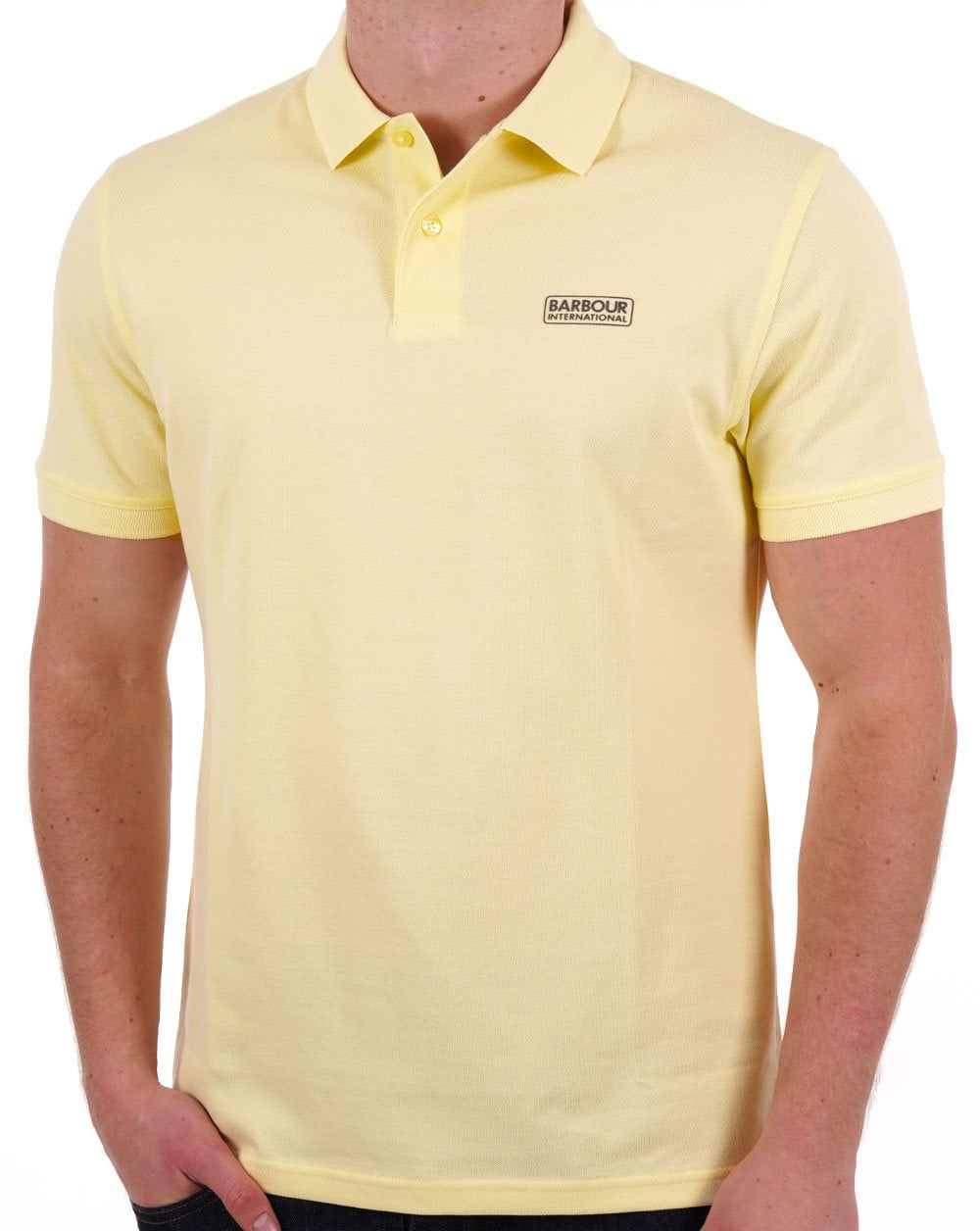 Barbour International Essential Polo Yellow