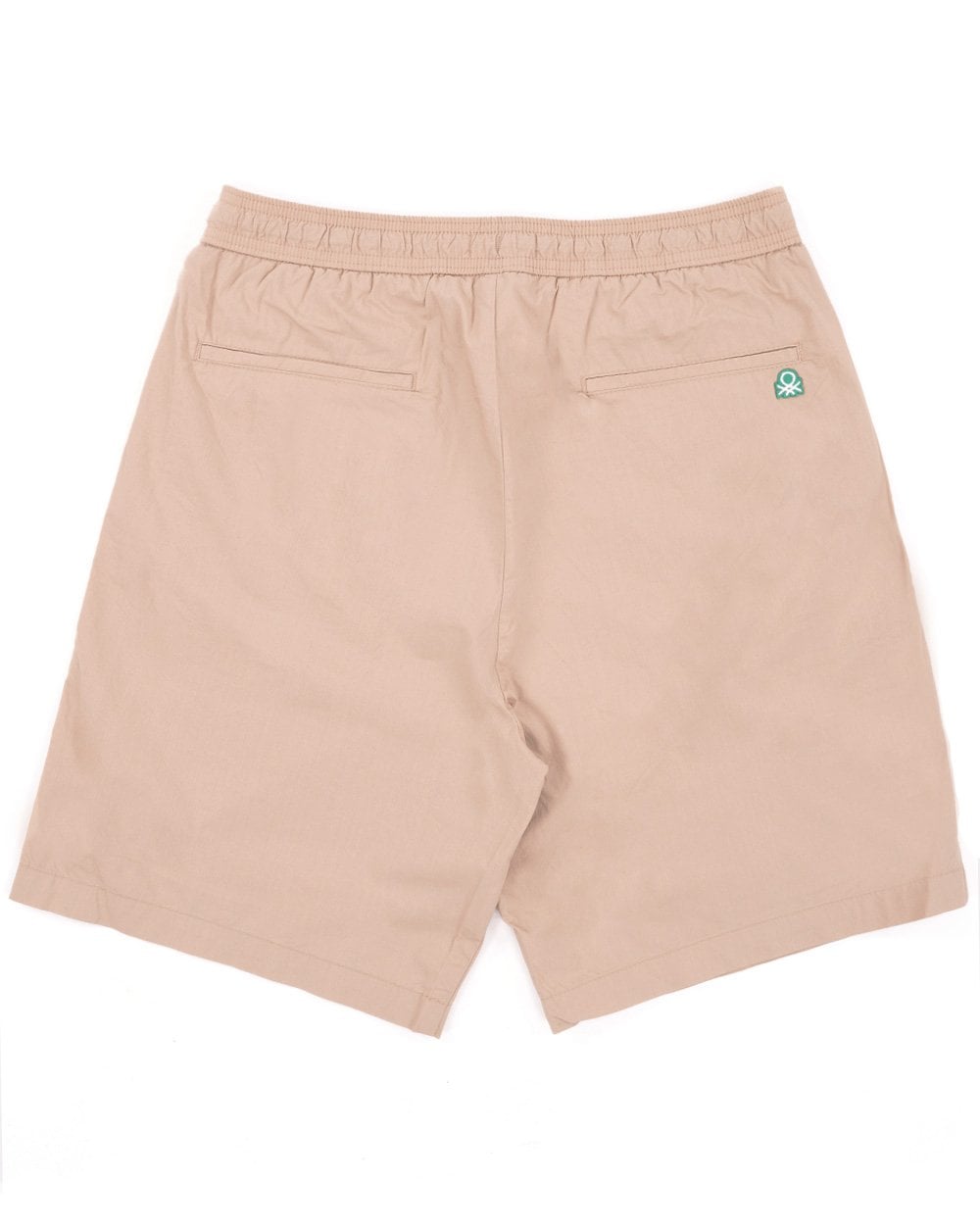 Benetton Shorts aus Baumwollcanvas mit Kordelzug Beige
