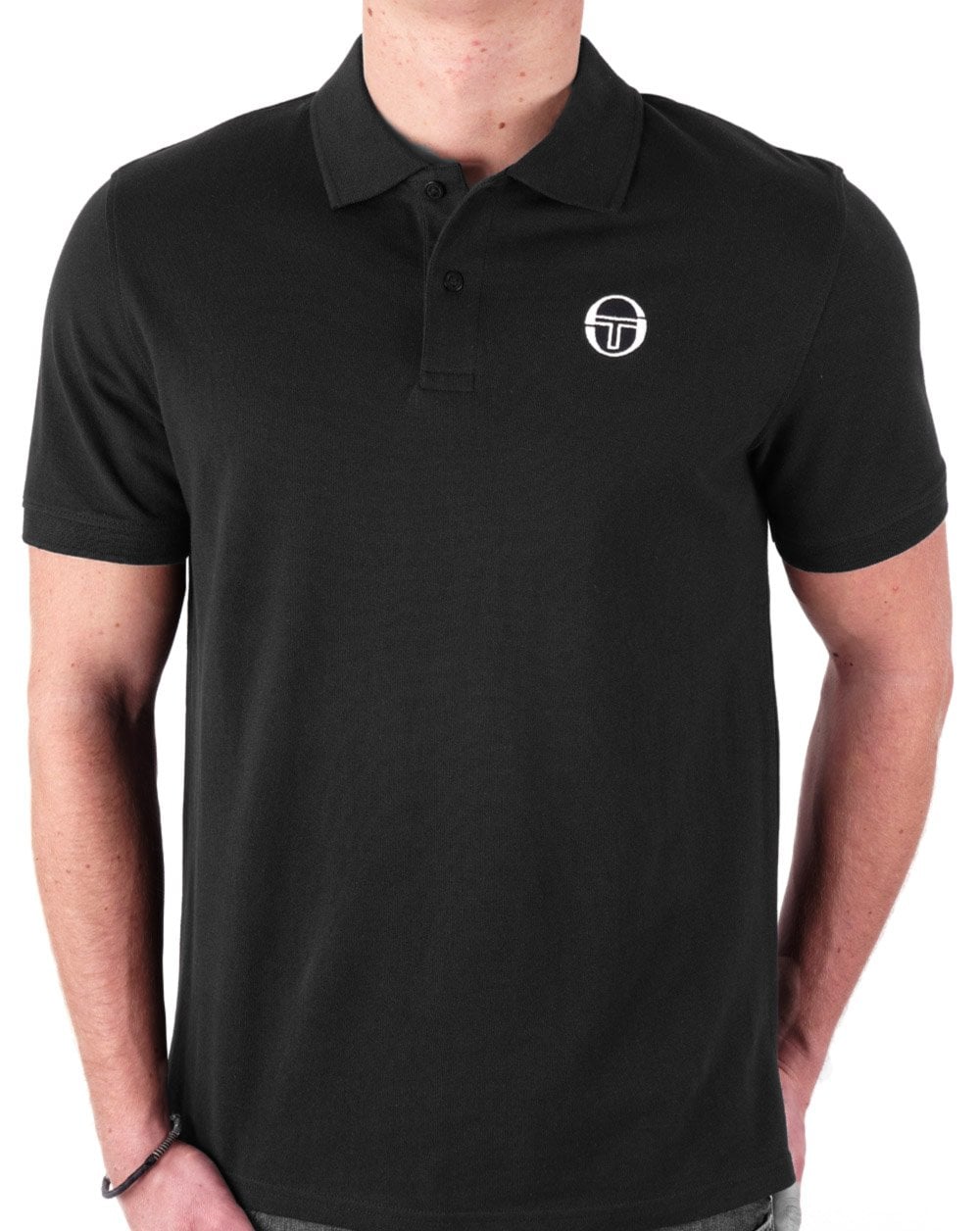 Sergio Tacchini Vitro Polo Shirt Black