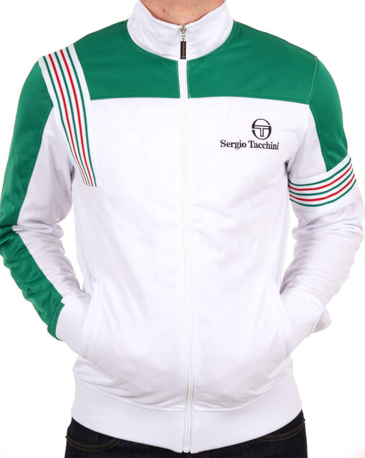 Sergio Tacchini Sergio Tacchini Wilander Trainingsjacke Weiß/Grün