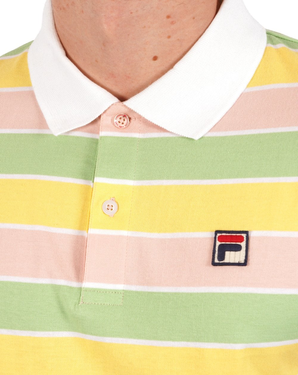 Fila Vintage Business Stripe Polo Pastell