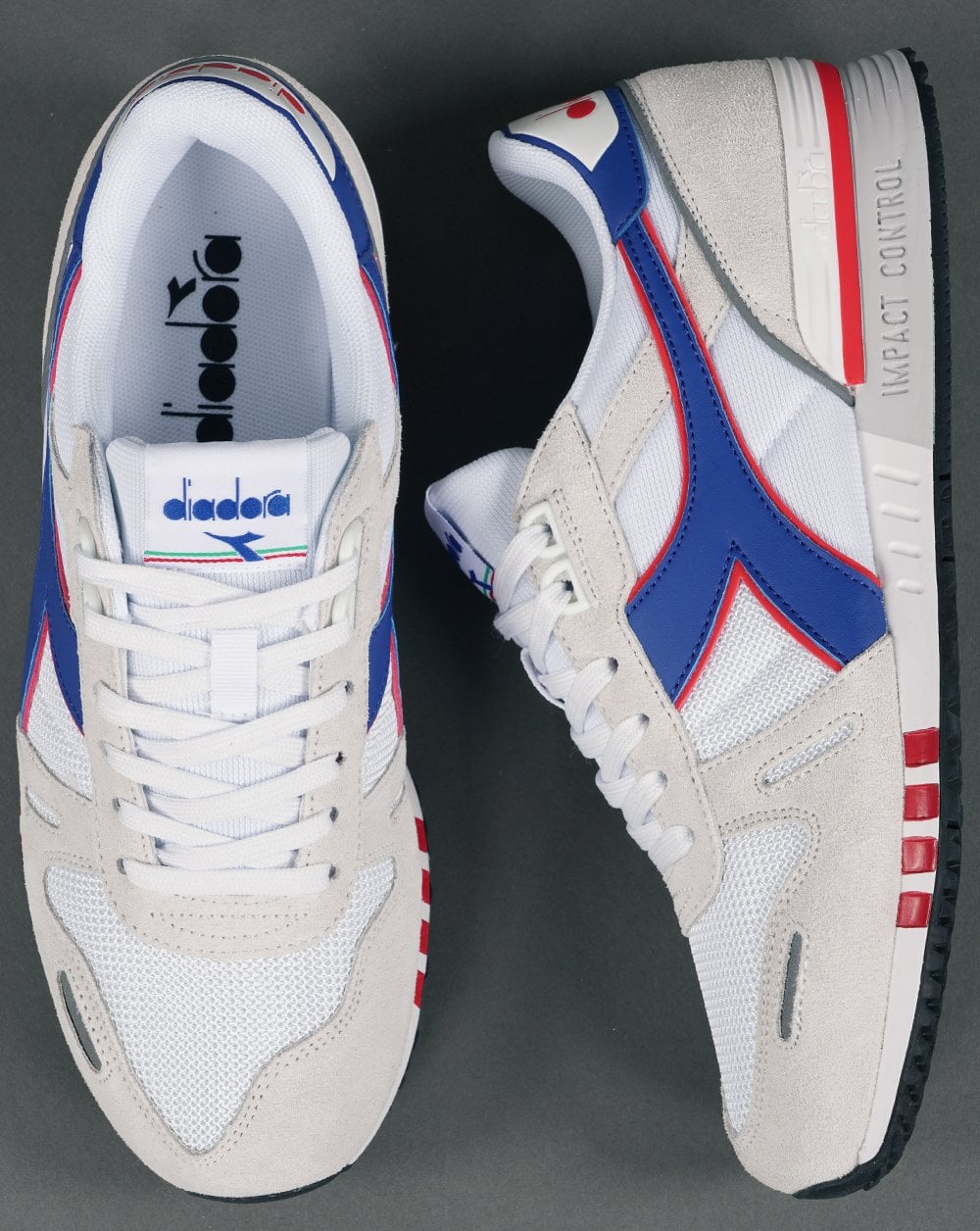 Diadora Titan Seb Trainer Weiß/Blaurot