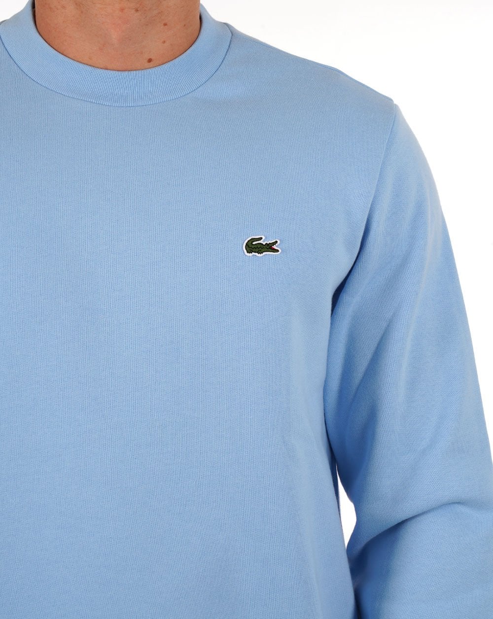 Lacoste Baumwoll-Sweatshirt Himmelblau