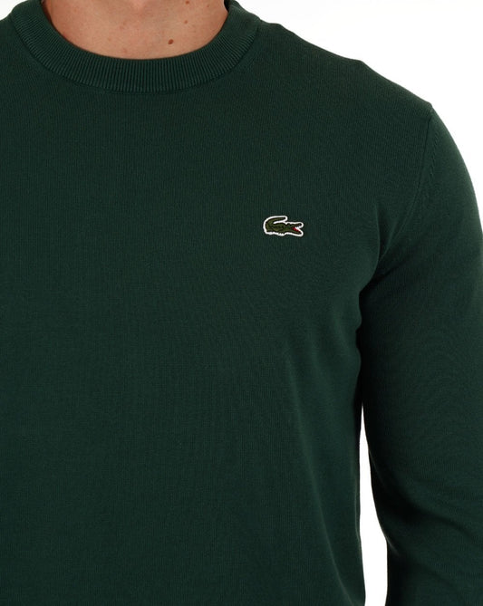 Lacoste Lacoste – Strickpullover mit Rundhalsausschnitt, Dunkelgrün