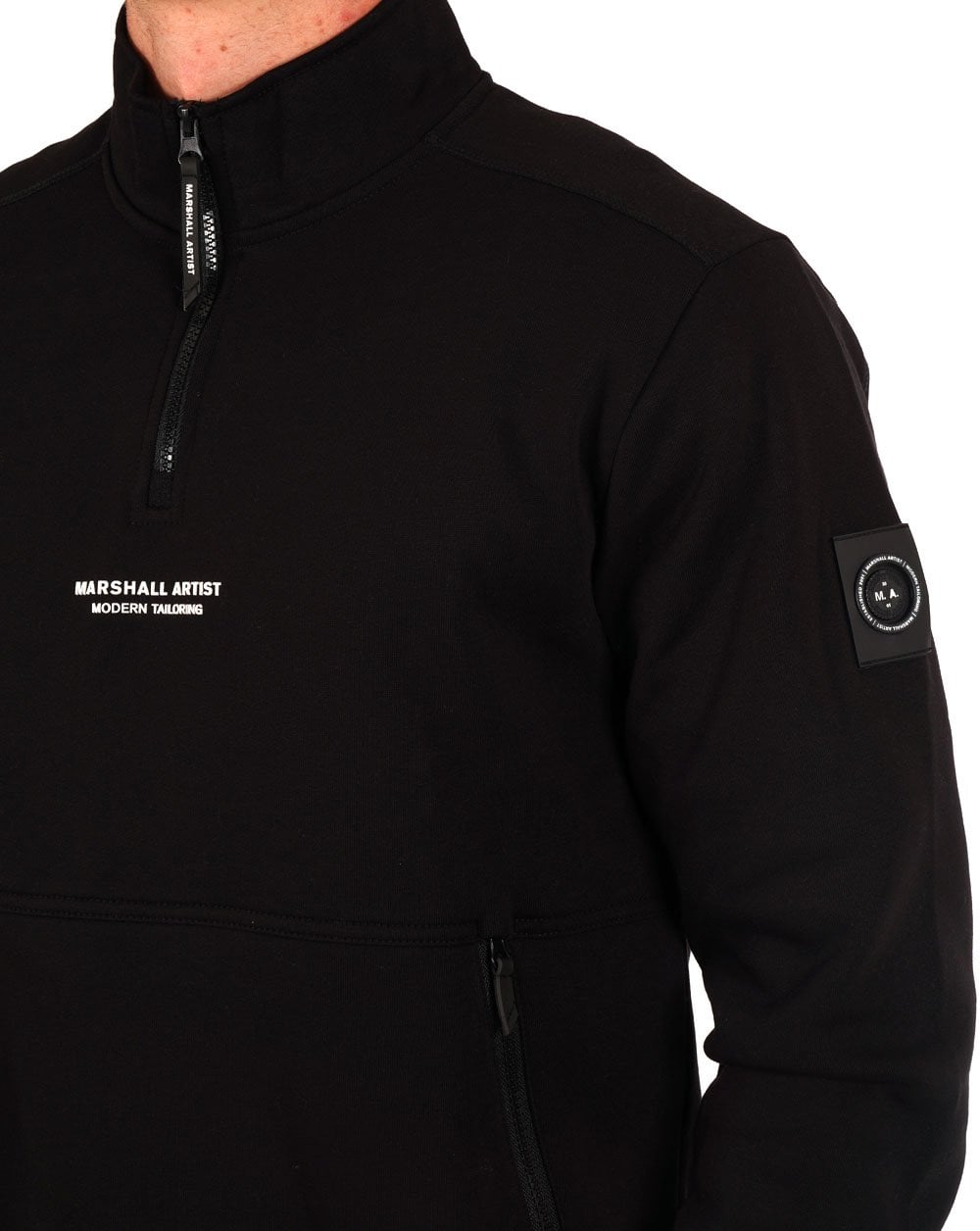 Marshall Artist Siren 1/4 Zip Sweat Black