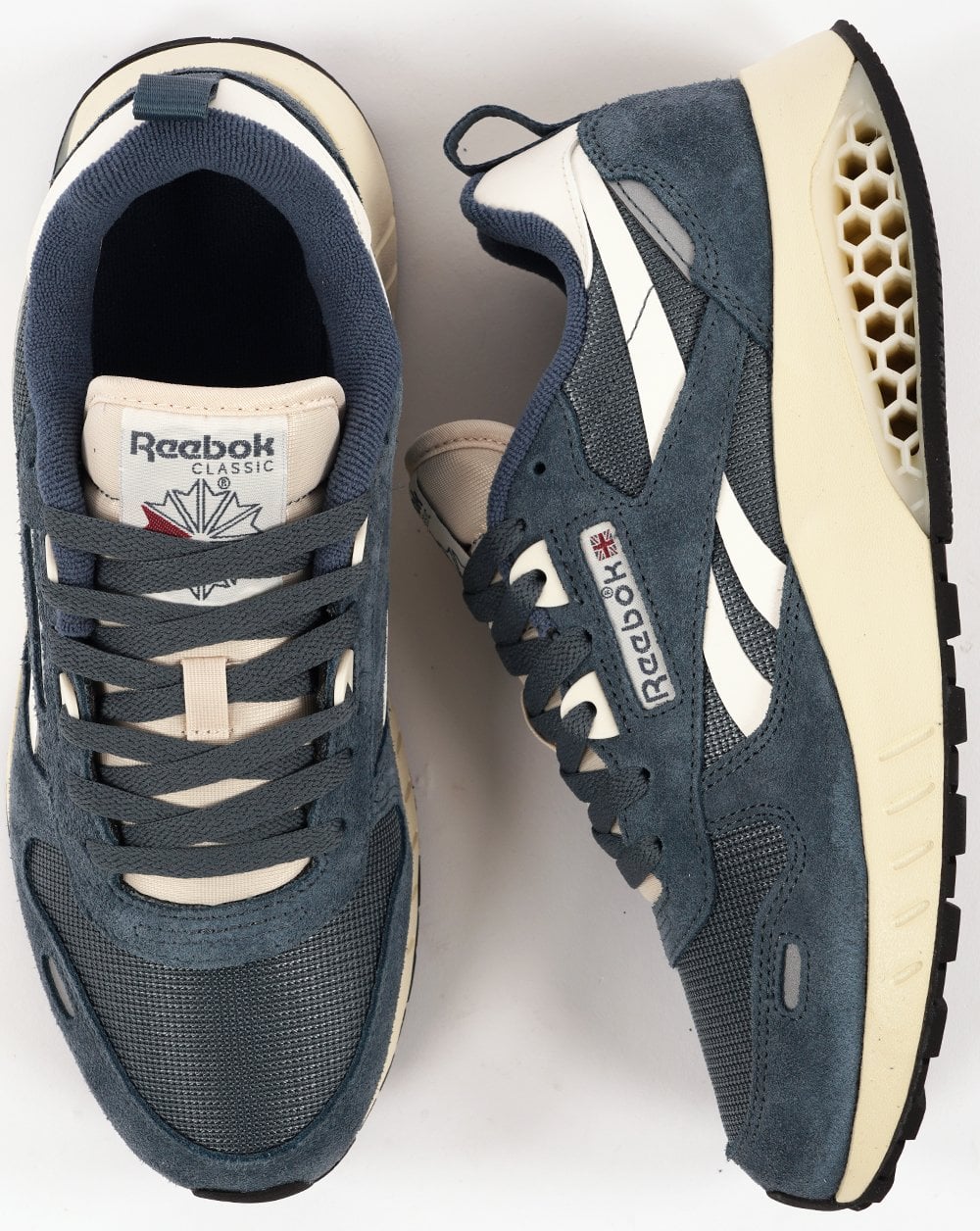 Reebok Classic Leather Hexalite Trainers Blue/Chalk