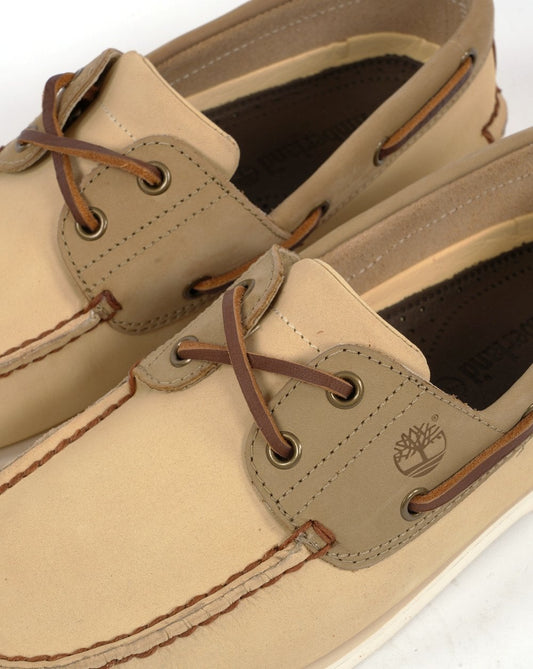 Timberland Timberland Classic Boat Schnürschuh, hellgelbes Nubukleder