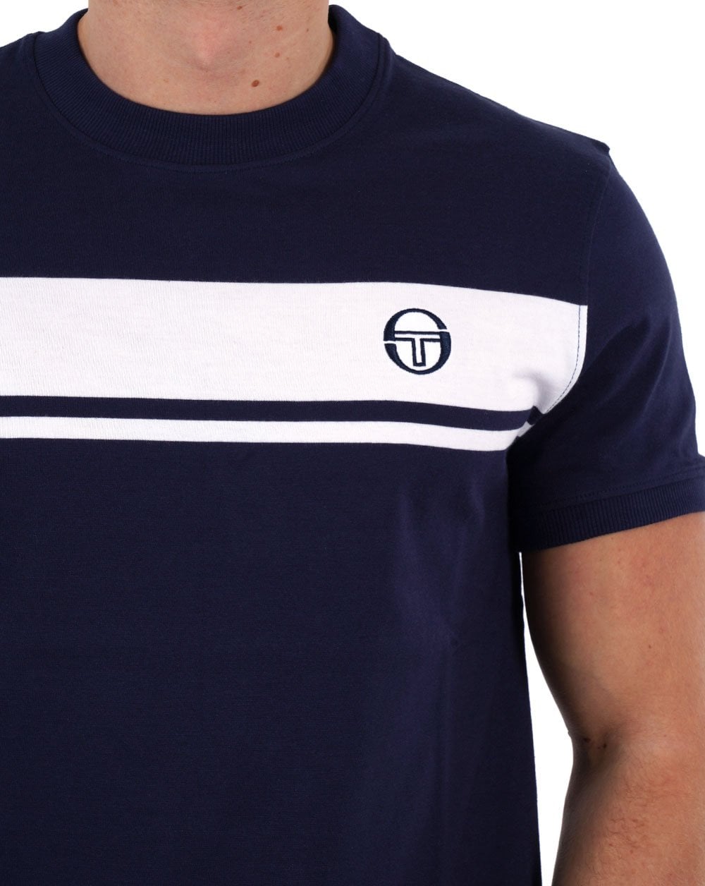 Sergio Tacchini Masters T-Shirt Marineblau/Weiß